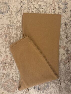 J. Crew Wide Leg Knit Pants in Camel